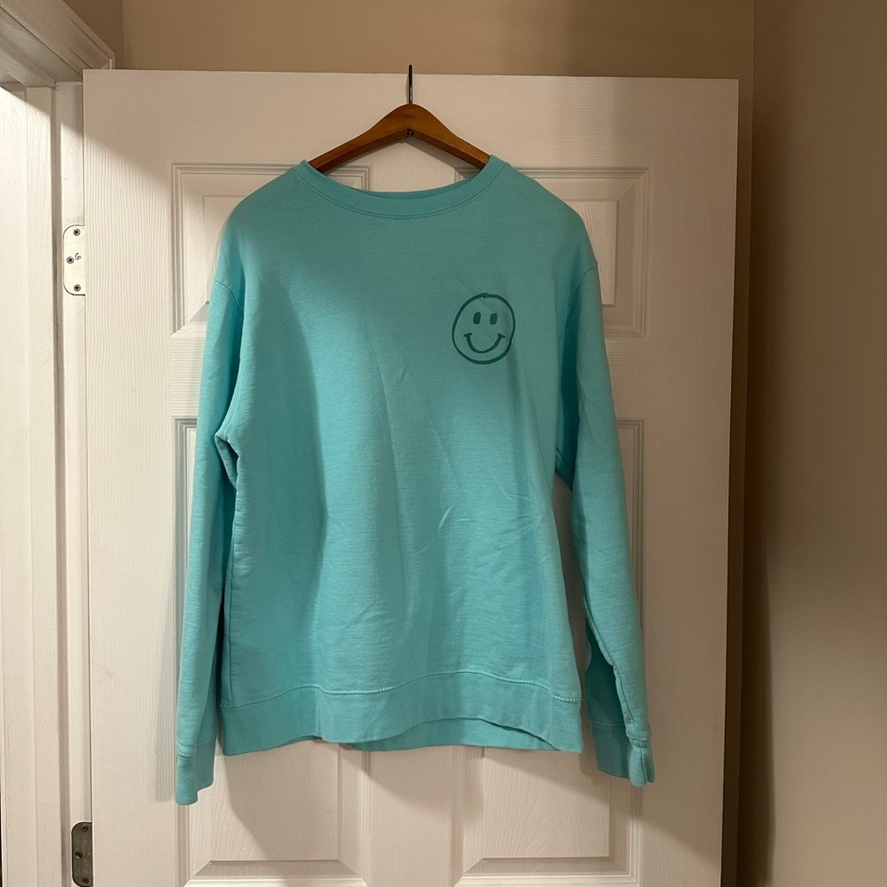 Teal Theo Von "This Past Weekend Be Good to Yourself" Sweatshirt